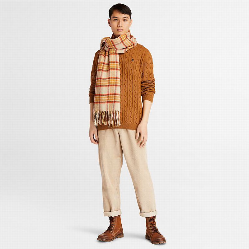 Timberland Phillips Brook Cable-knit Džemperi Smeđe | 20742568