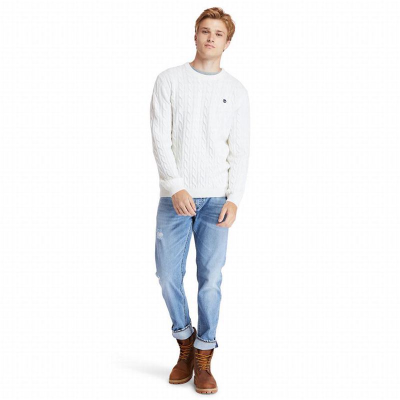 Timberland Phillips Brook Cable-knit Džemperi Bež | 27876327