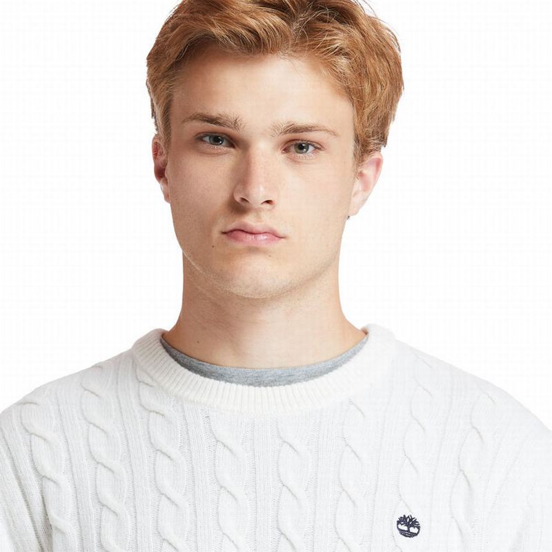 Timberland Phillips Brook Cable-knit Džemperi Bež | 27876327