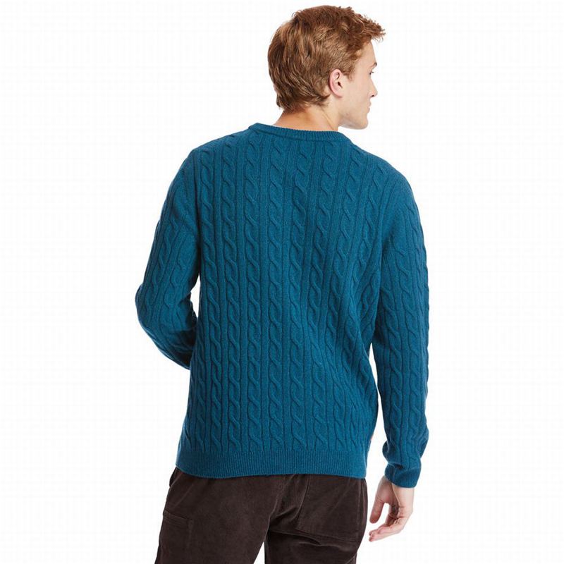 Timberland Phillips Brook Cable-knit Džemperi Tirkizne | 35610590