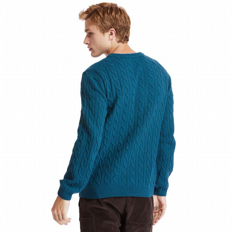 Timberland Phillips Brook Cable-knit Džemperi Tirkizne | 35610590