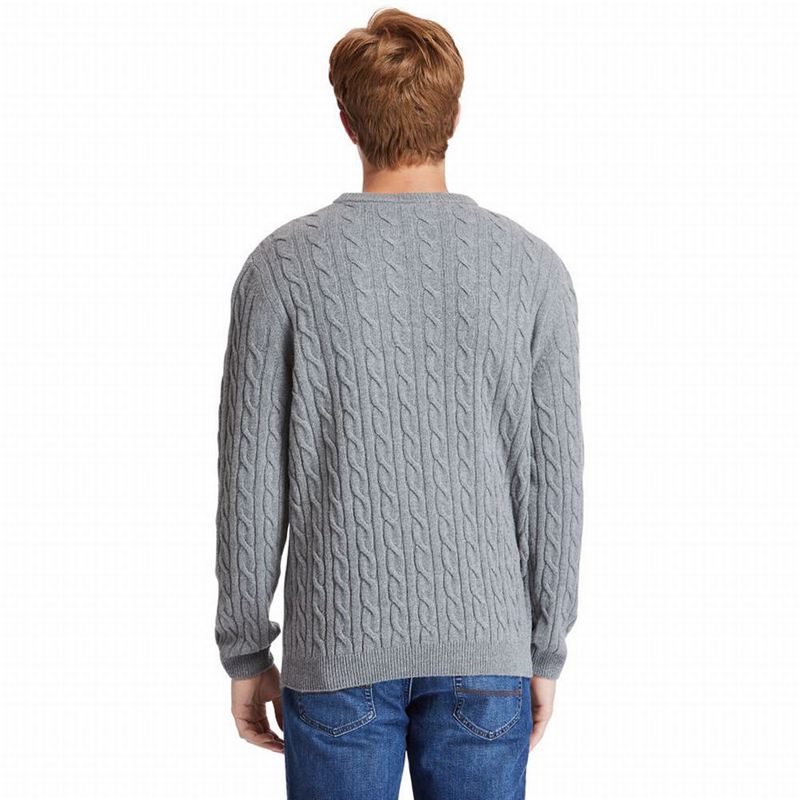 Timberland Phillips Brook Cable-knit Džemperi Sive | 44784110