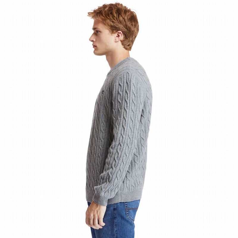 Timberland Phillips Brook Cable-knit Džemperi Sive | 44784110
