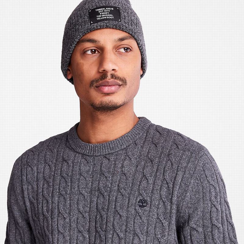 Timberland Phillips Brook Cable-knit Džemperi Sive | 58684863