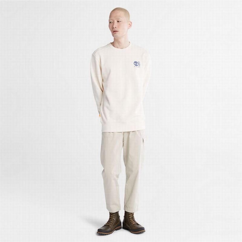 Timberland Photographic Crewneck Dukserice Bijele | 24374127
