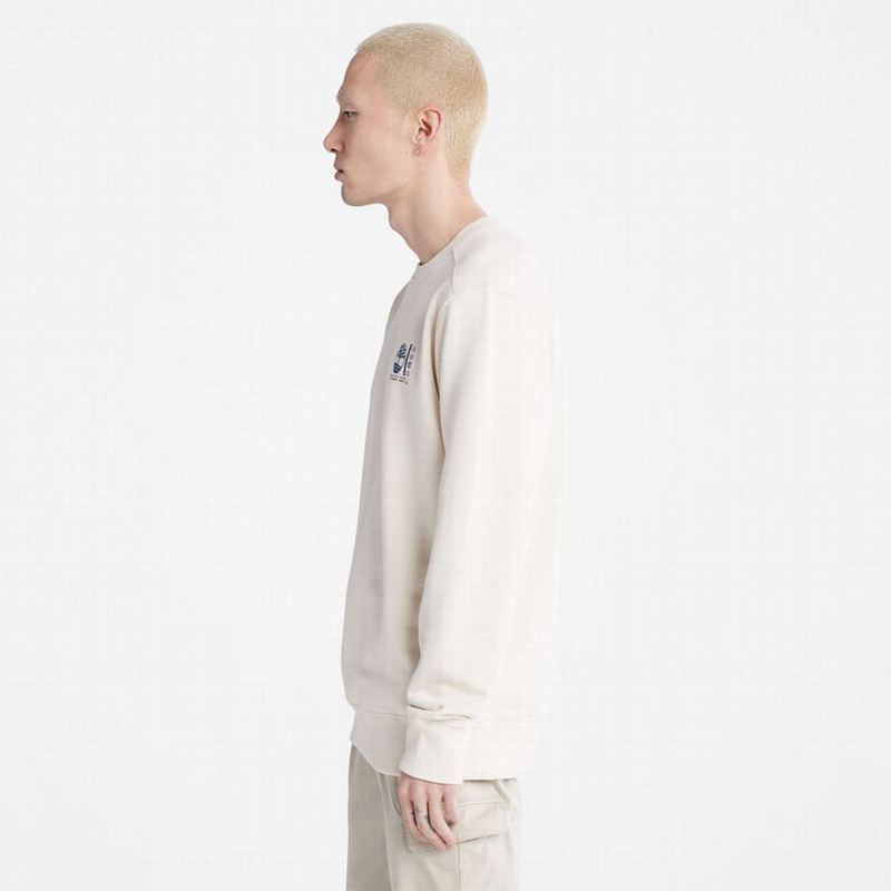 Timberland Photographic Crewneck Dukserice Bijele | 24374127