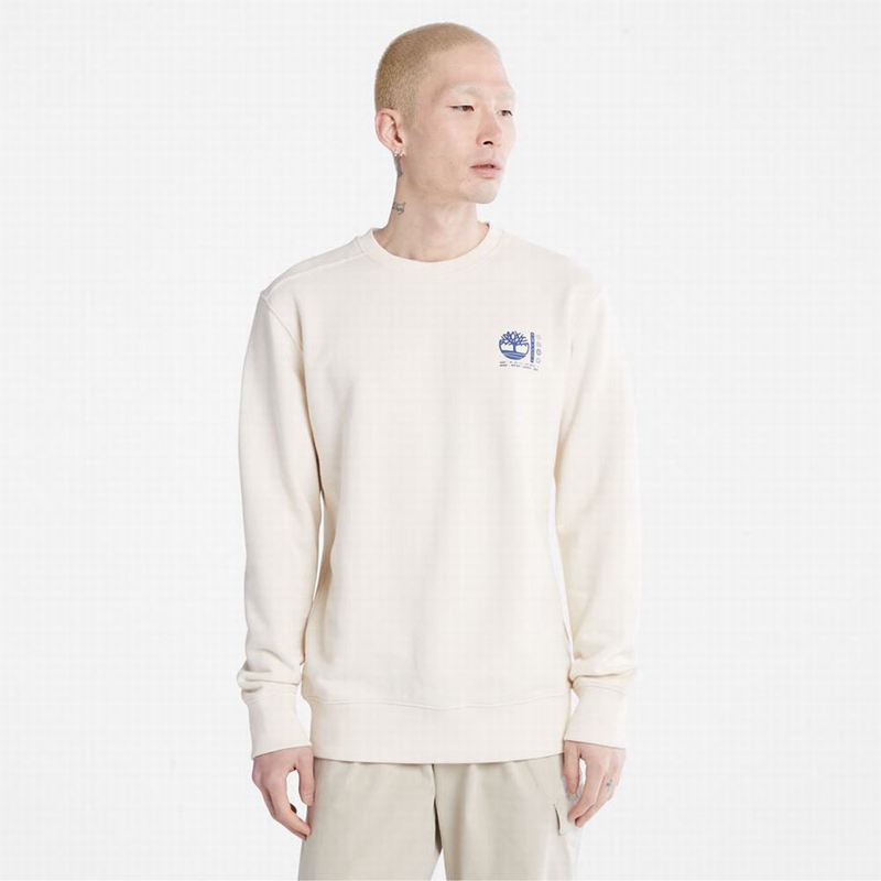 Timberland Photographic Crewneck Dukserice Bijele | 24374127