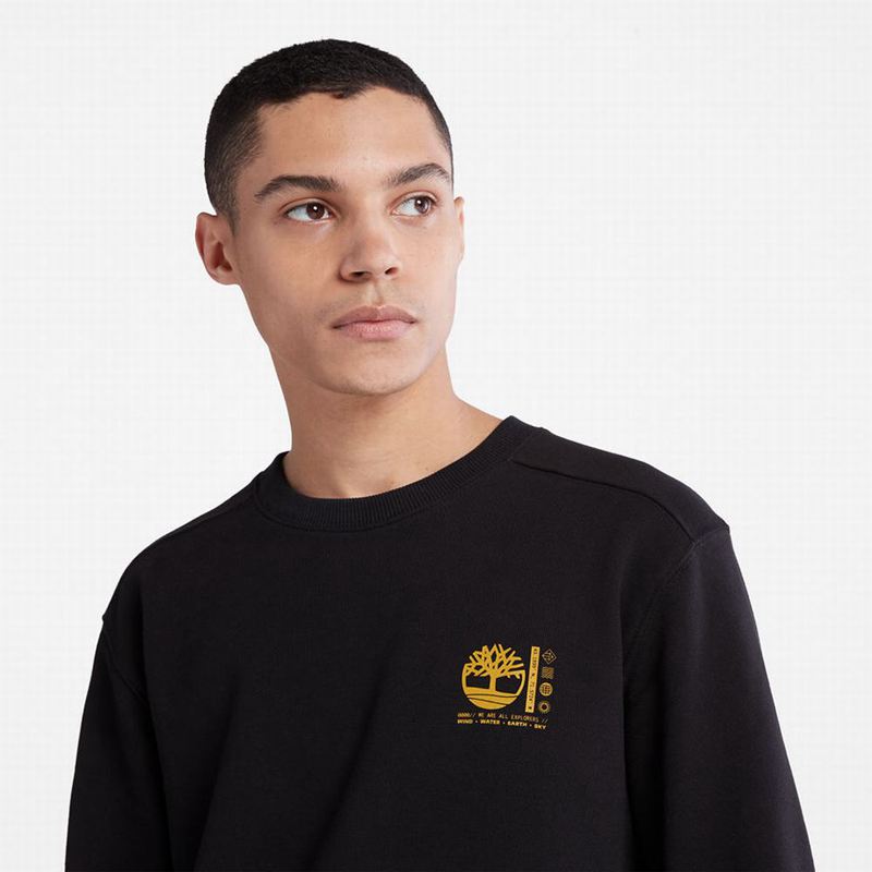Timberland Photographic Crewneck Dukserice Crne | 36232032