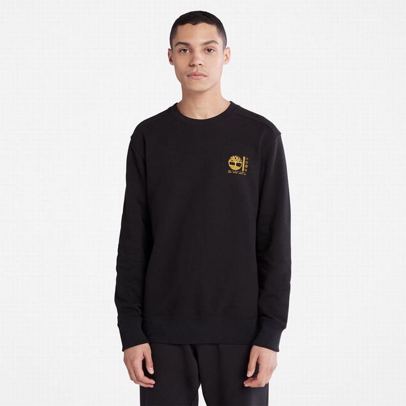 Timberland Photographic Crewneck Dukserice Crne | 36232032