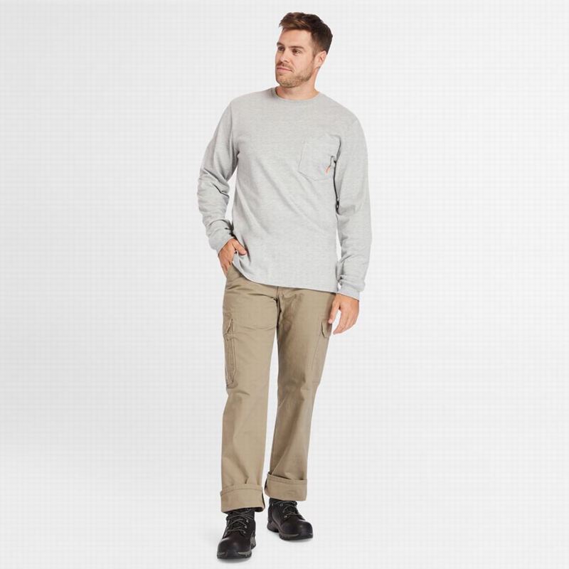 Timberland Photographic Print LS Dugi Rukav Sive | 2735811