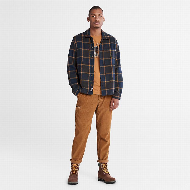 Timberland Plaid Overshirt Košulje Crne | 48732923