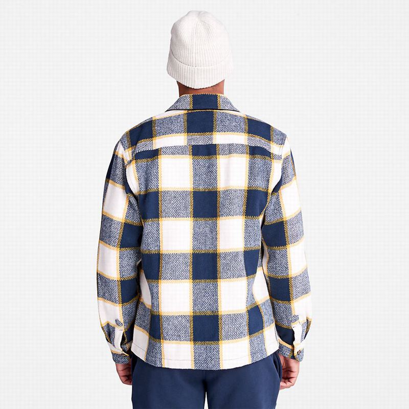 Timberland Plaid Overshirt Košulje Tamnoplave | 66600237