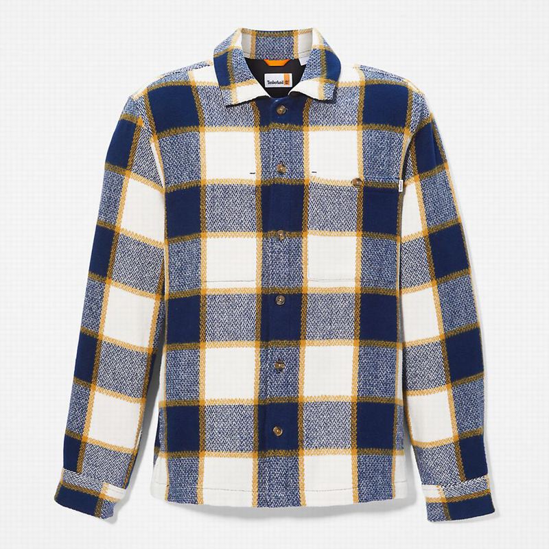 Timberland Plaid Overshirt Košulje Tamnoplave | 66600237