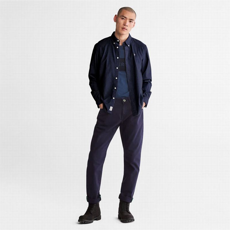 Timberland Pleasant River Slim Oxford Košulje Tamnoplave | 15685376