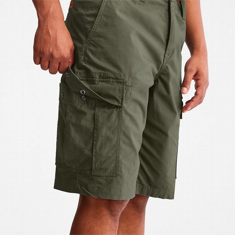 Timberland Poplin Cargo Kratke Hlače Maslinasto Zelene | 55124522