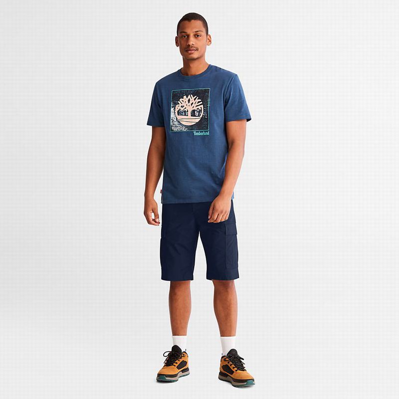 Timberland Poplin Cargo Kratke Hlače Tamnoplave | 31033