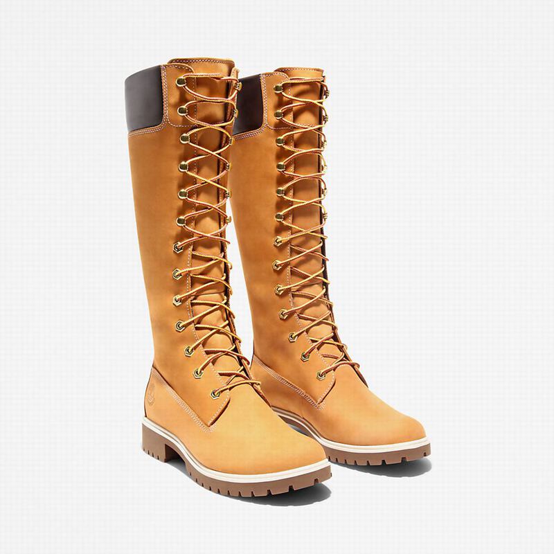 Timberland Premium14 Inch Visoke Čizme Žute | 76727983