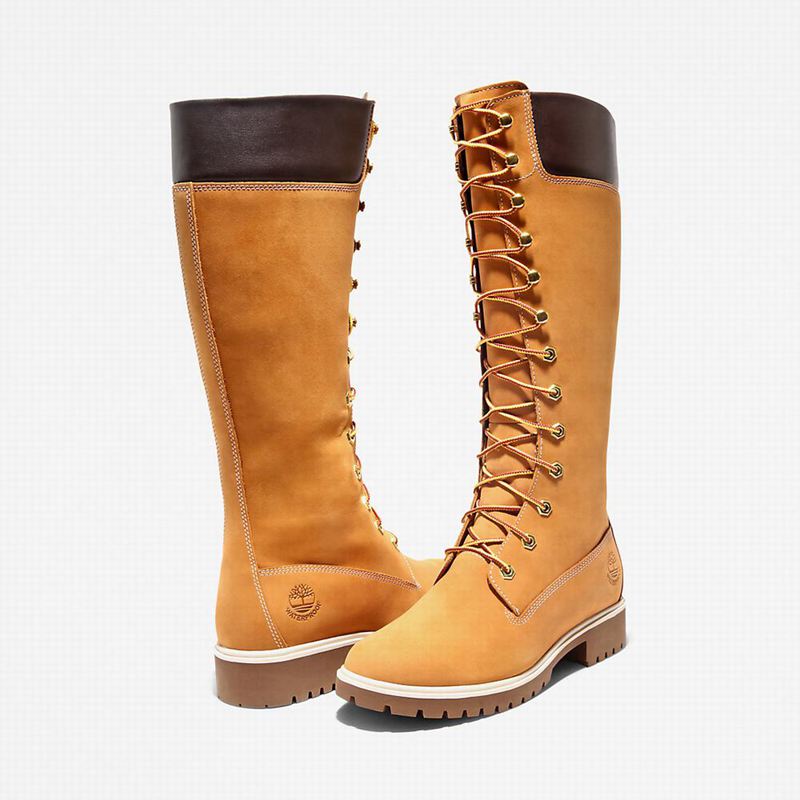 Timberland Premium14 Inch Visoke Čizme Žute | 76727983