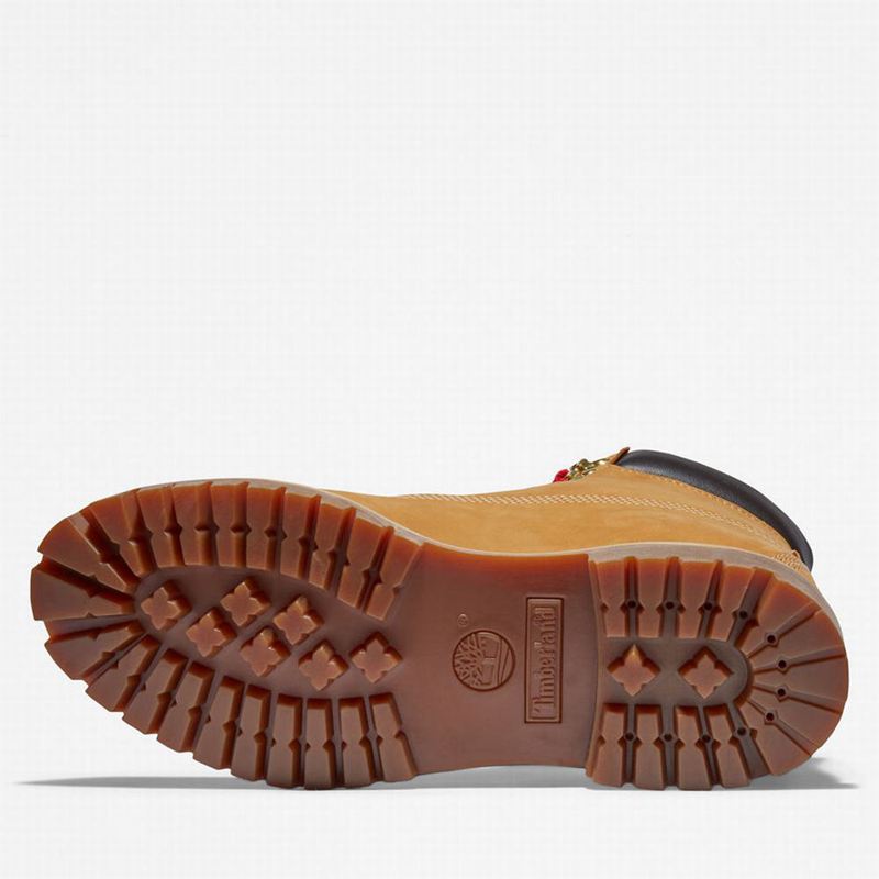 Timberland Premium 6 Inch Lux Koža Čizme Žute | 13812275