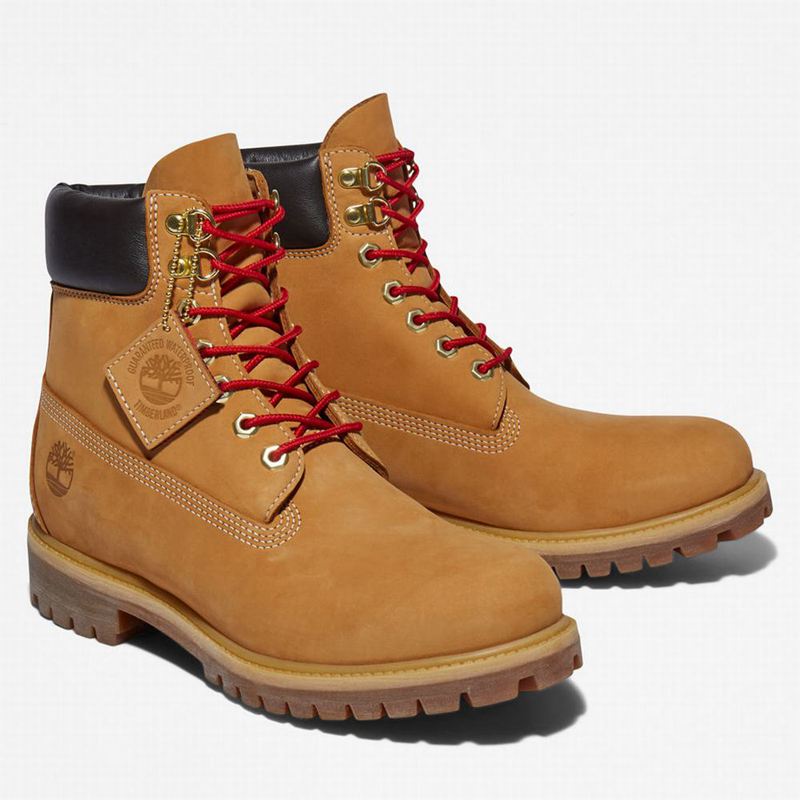 Timberland Premium 6 Inch Lux Koža Čizme Žute | 13812275