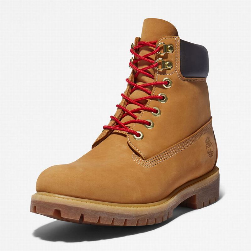 Timberland Premium 6 Inch Lux Koža Čizme Žute | 13812275
