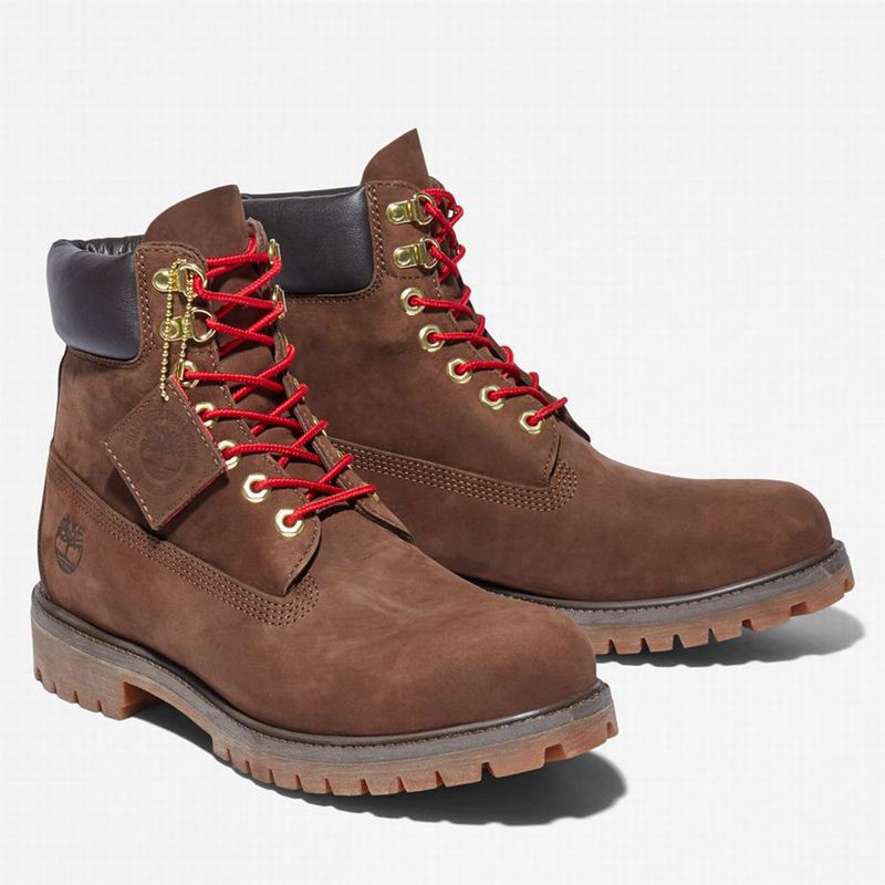 Timberland Premium 6 Inch Lux Koža Čizme Smeđe | 52827695