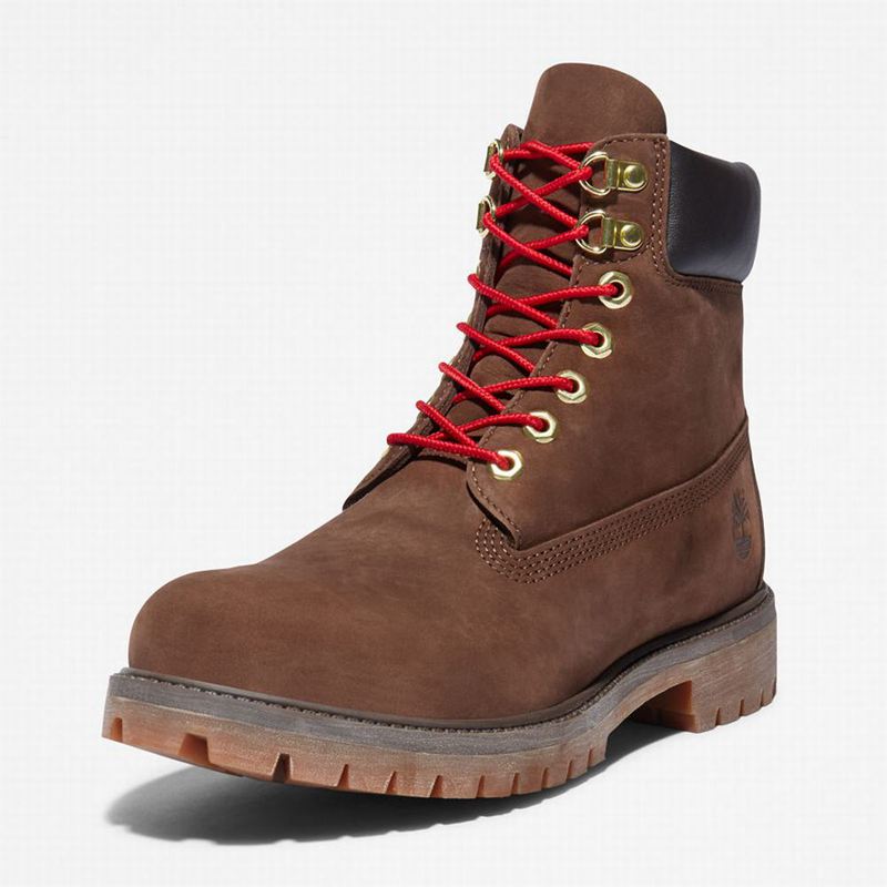 Timberland Premium 6 Inch Lux Koža Čizme Smeđe | 52827695