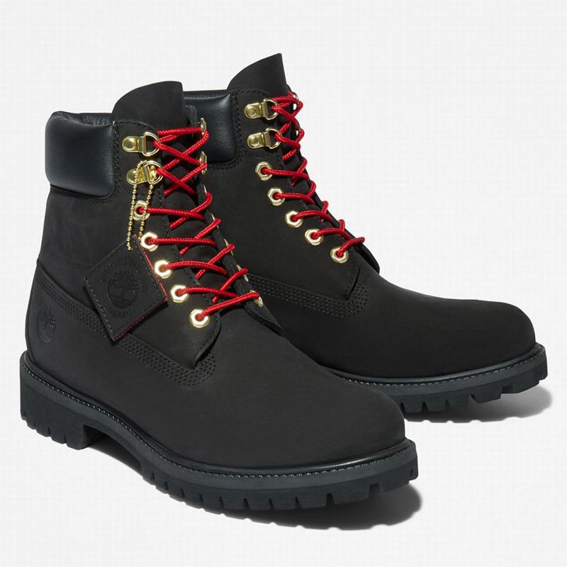 Timberland Premium 6 Inch Lux Koža Čizme Crne | 72459992