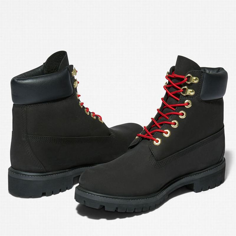 Timberland Premium 6 Inch Lux Koža Čizme Crne | 72459992