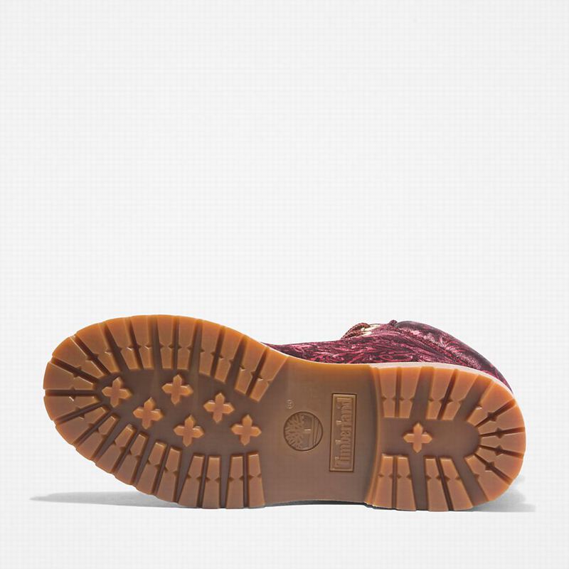 Timberland Premium 6 Inch Velvet Čizme Bordo | 61692337