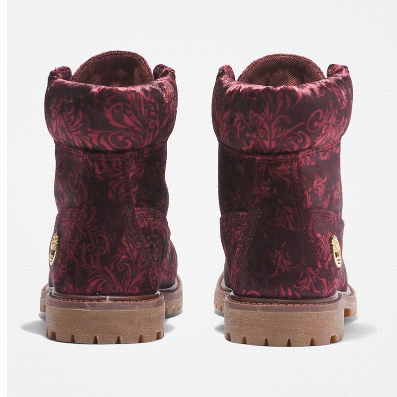 Timberland Premium 6 Inch Velvet Čizme Bordo | 61692337