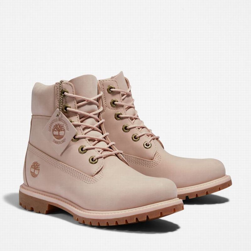 Timberland Premium 6-Inch Vodootporne Čizme Roze | 20497964