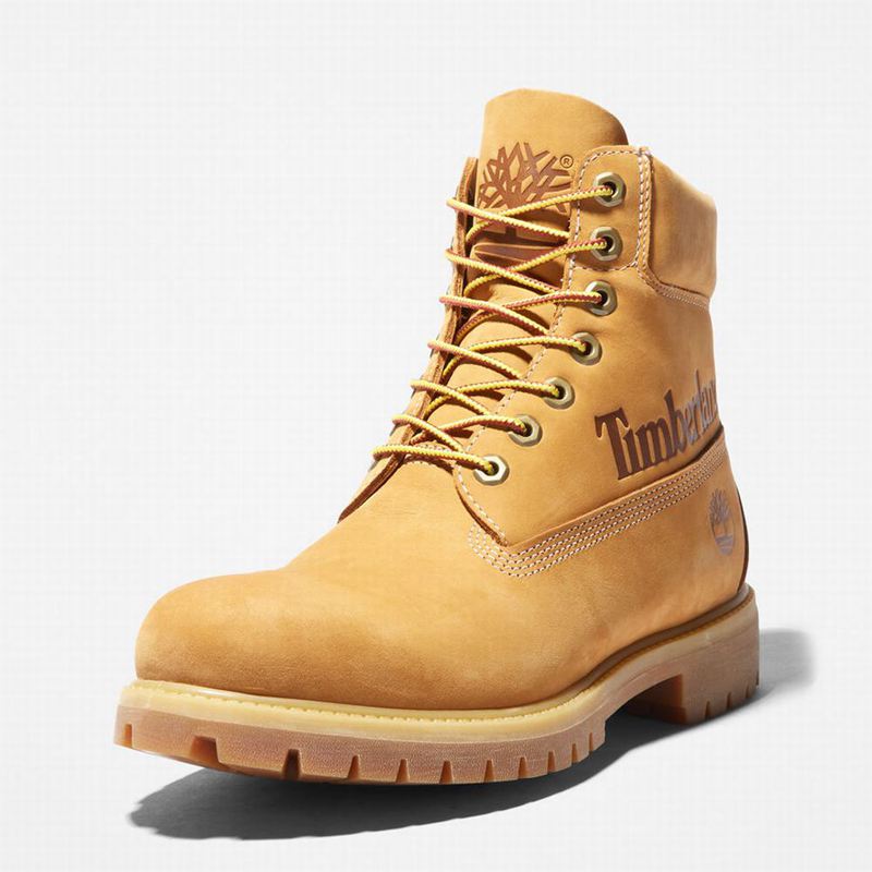 Timberland Premium Logo 6 Inch Čizme Žute | 98854147