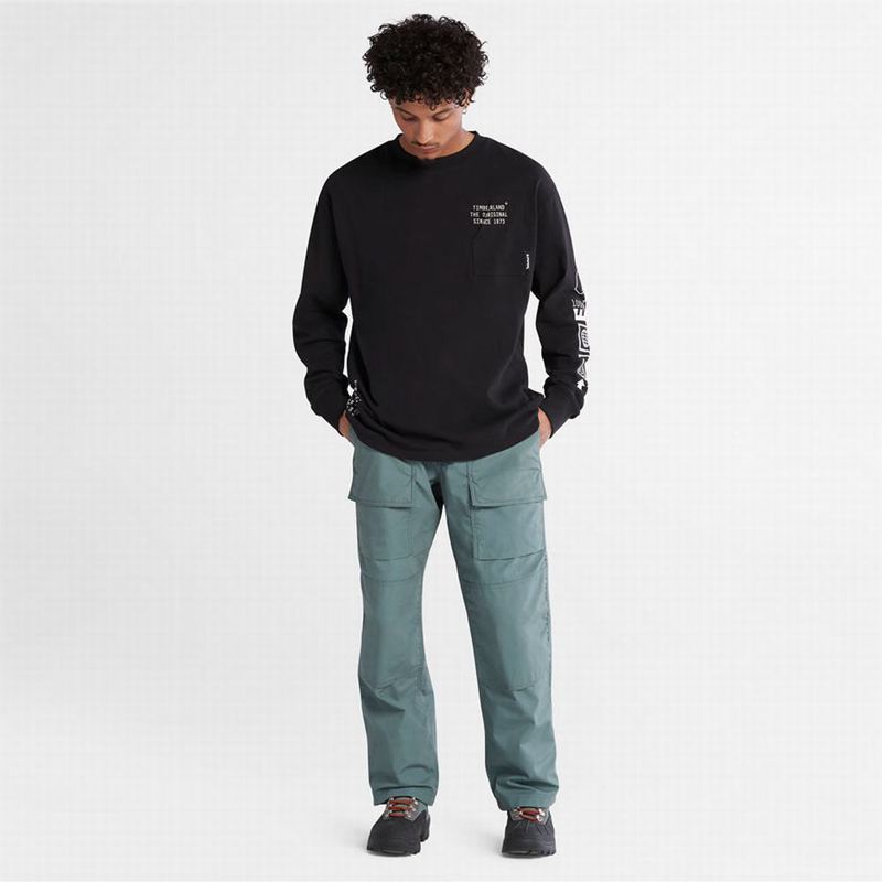 Timberland Progressive Utility Graficke LS Dugi Rukav Crne | 13894985