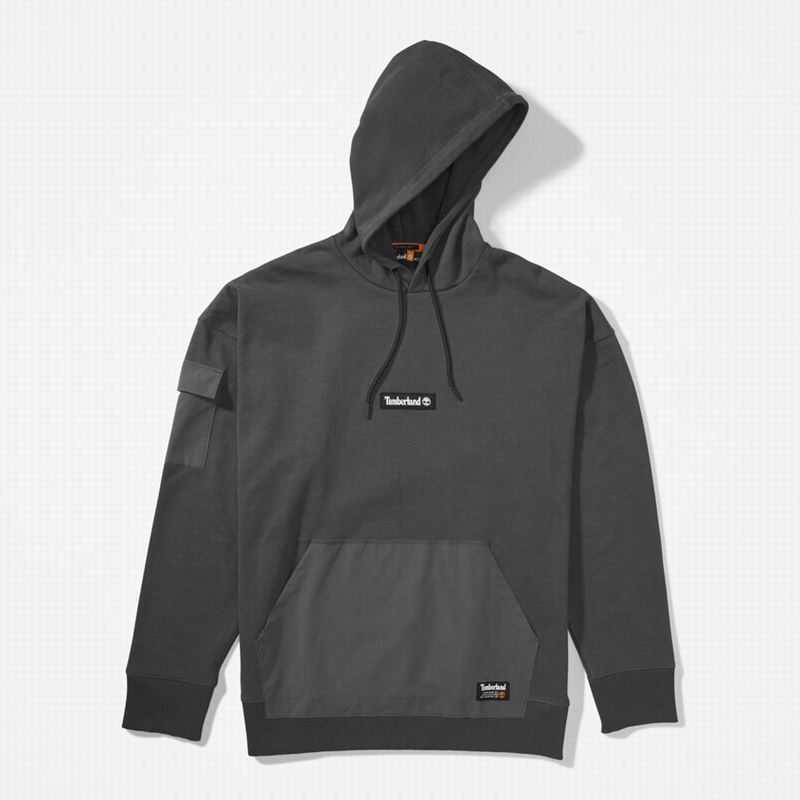 Timberland Progressive Utility Mixed-Media Majica S Kapuljačom Crne | 58267153