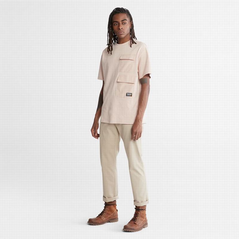 Timberland Progressive Utility Multi-pocket Majice Roze | 53702165