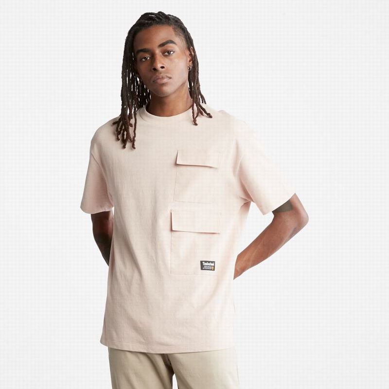 Timberland Progressive Utility Multi-pocket Majice Roze | 53702165