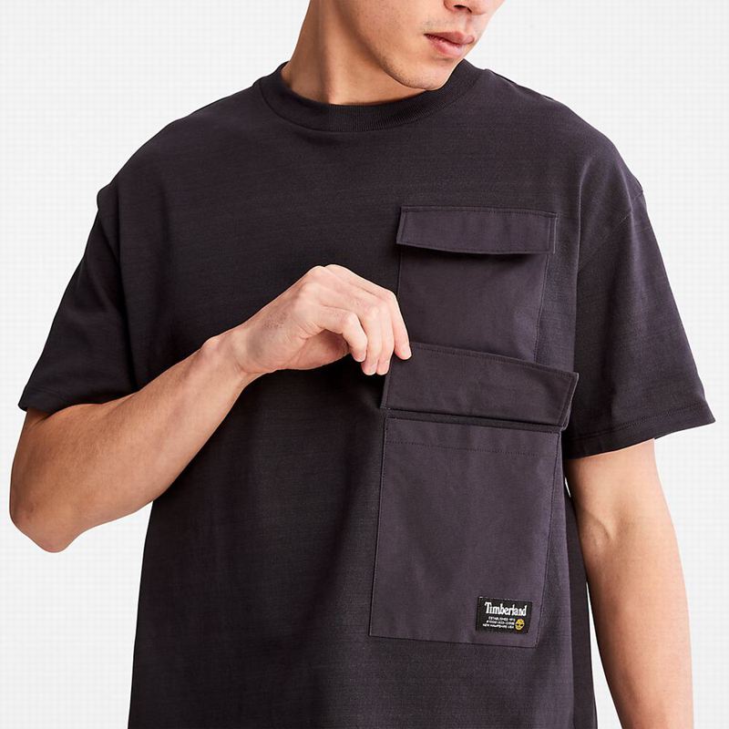Timberland Progressive Utility Multi-pocket Majice Crne | 75669888