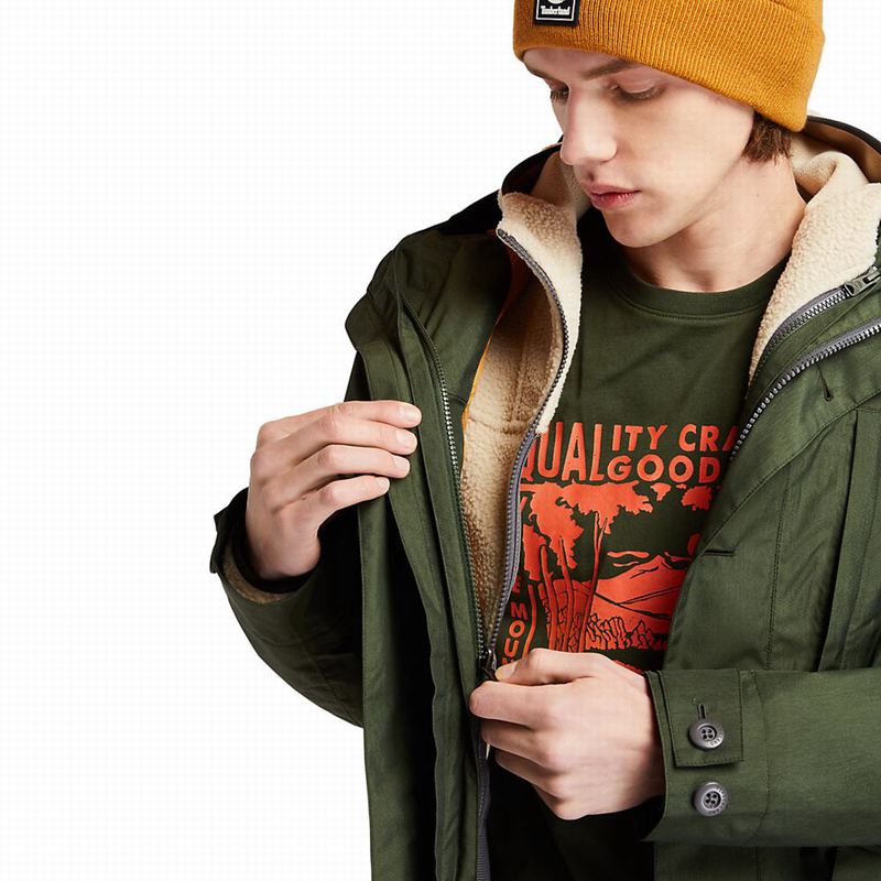 Timberland Progressive Utility Nepromociva Jakna Maslinasto Zelene | 21873917