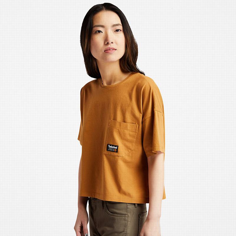 Timberland Progressive Utility Pocket Majice Žute | 30738208