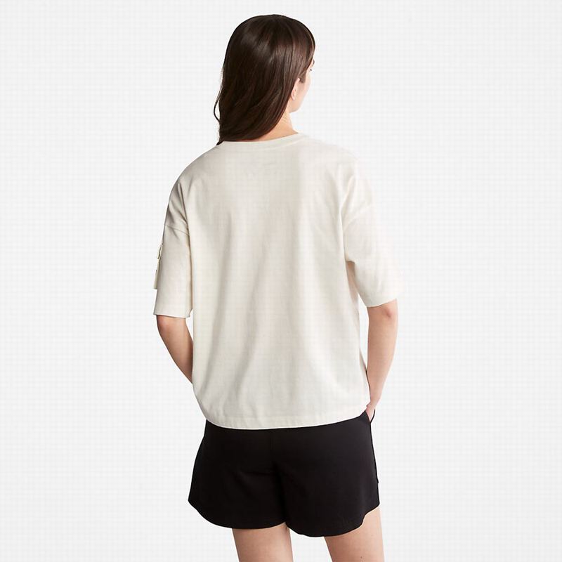 Timberland Progressive Utility Pocket Majice Bijele | 72998288