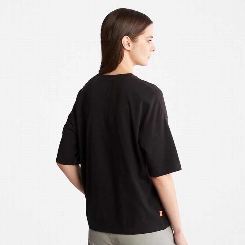 Timberland Progressive Utility Pocket Majice Crne | 76774128