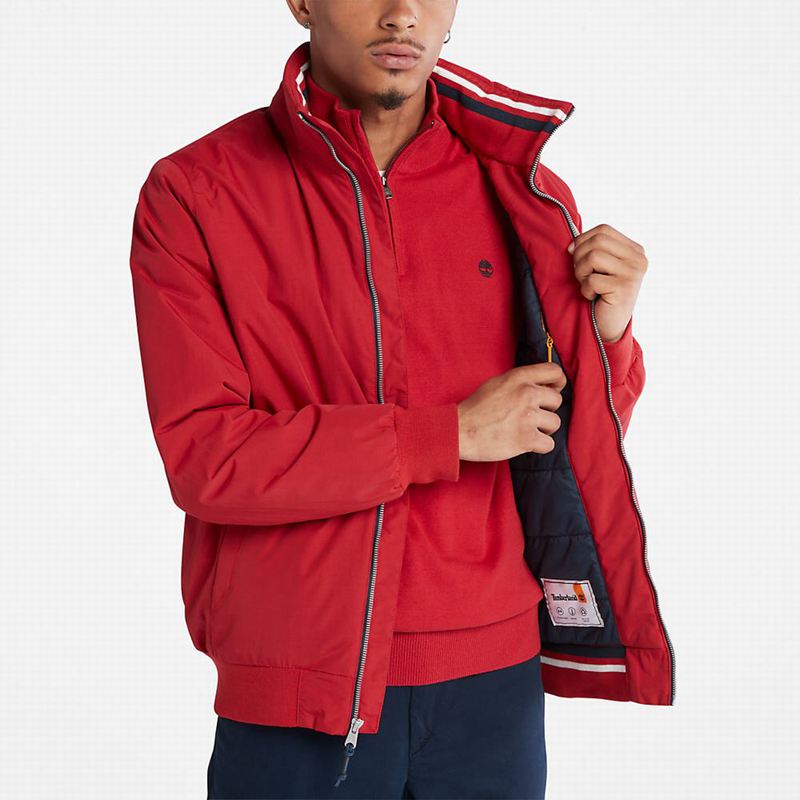 Timberland Prošiven Overshirt Jakne Crvene | 10047929