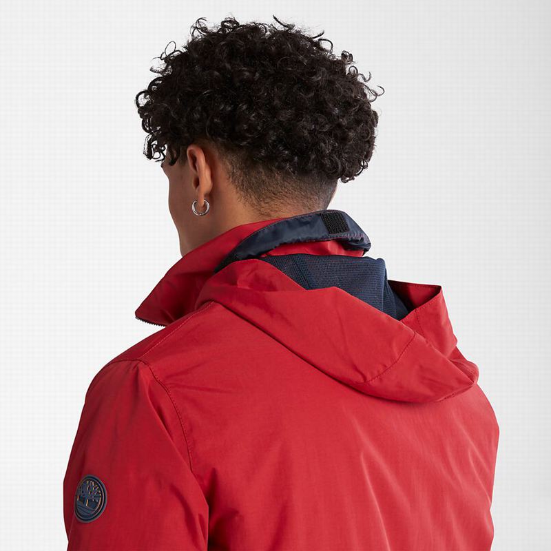 Timberland Prošiven Overshirt Jakne Crvene | 10047929