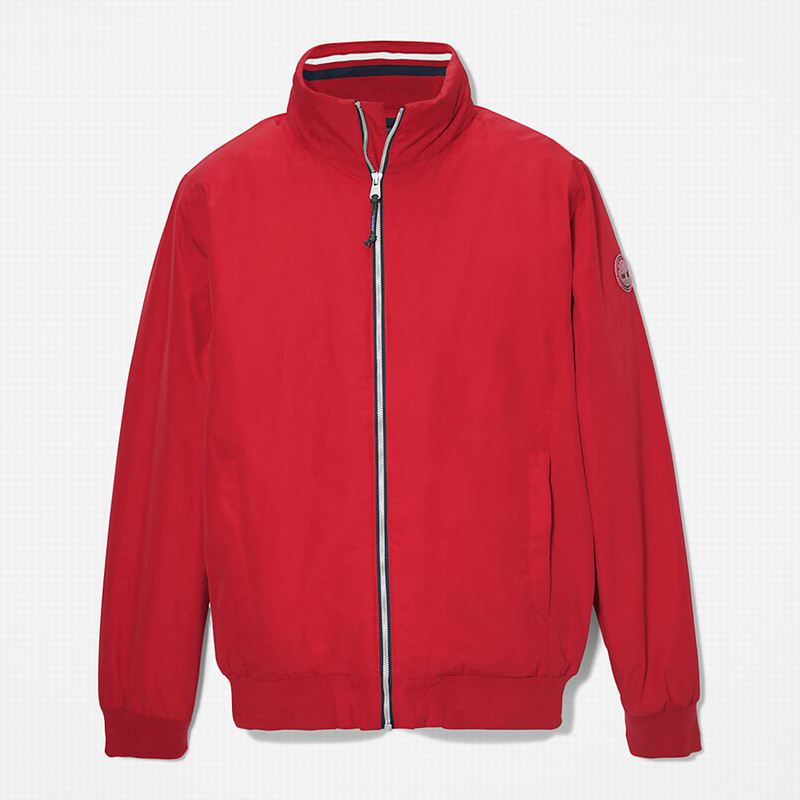 Timberland Prošiven Overshirt Jakne Crvene | 10047929