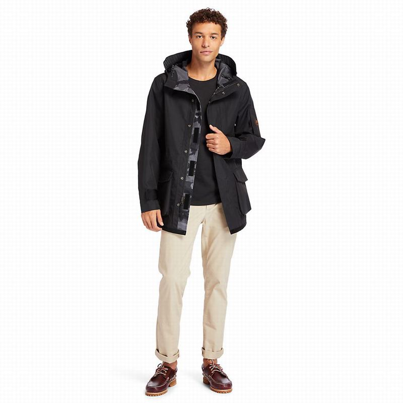 Timberland Prošiven Overshirt Parka Crne | 23003354