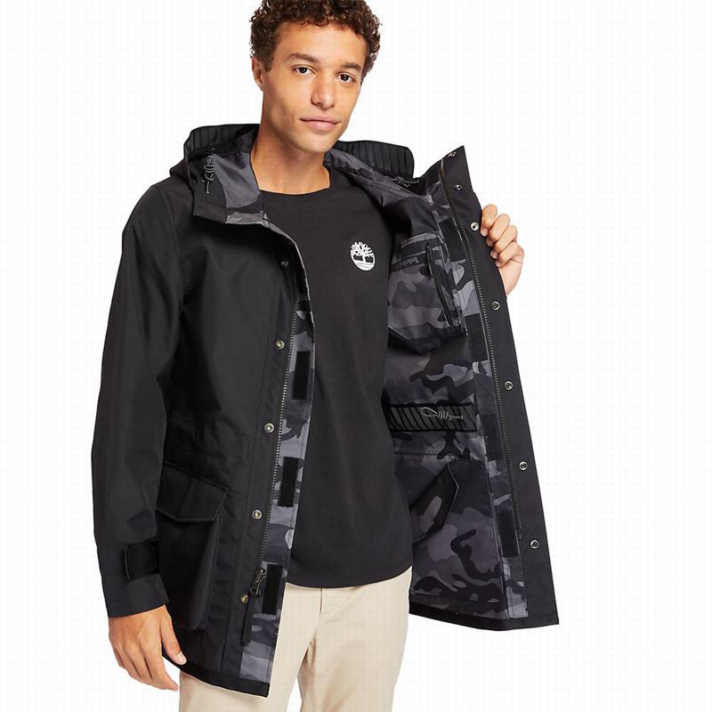 Timberland Prošiven Overshirt Parka Crne | 23003354