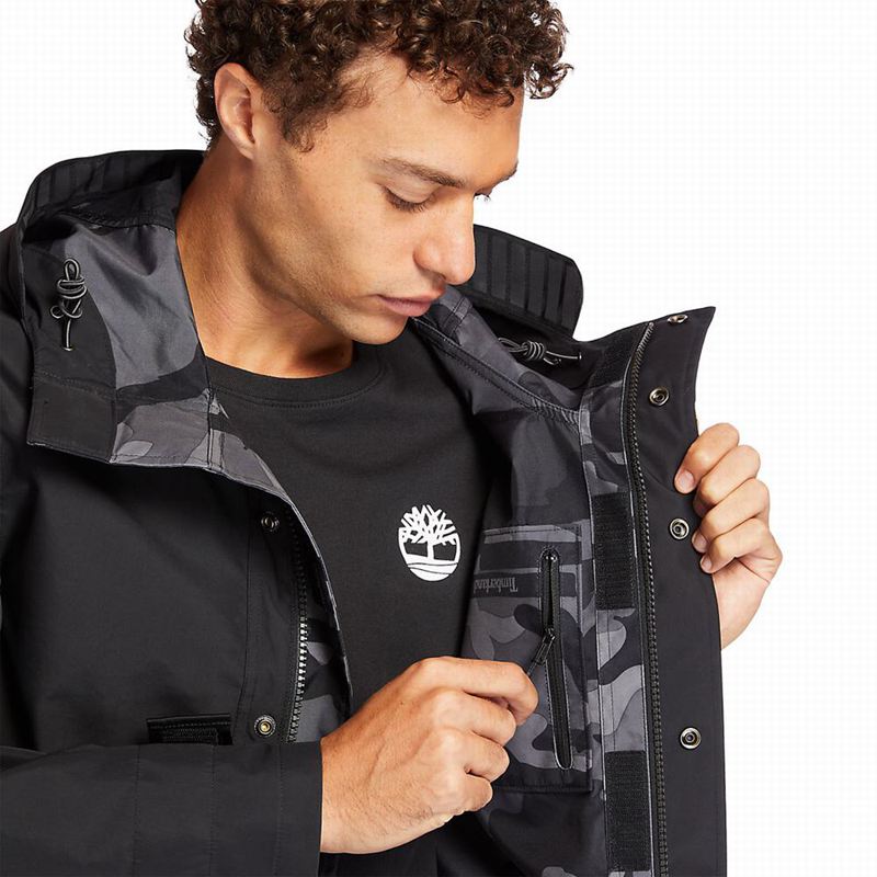 Timberland Prošiven Overshirt Parka Crne | 23003354