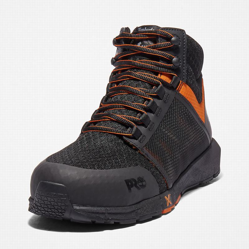Timberland Radius Alloy-Toe Radne Čizme Crne | 78947087
