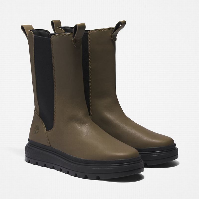 Timberland Ray City GreenStride Combat Chelsea Čizme Maslinasto Zelene | 52694587